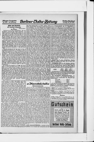 Berliner Volkszeitung on Jul 21, 1912
