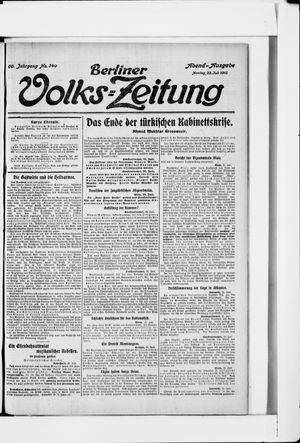 Berliner Volkszeitung vom 22.07.1912