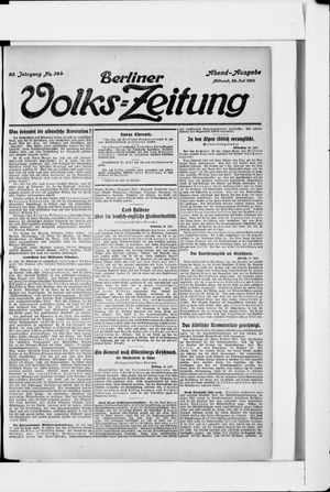 Berliner Volkszeitung vom 24.07.1912