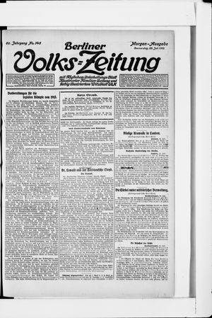 Berliner Volkszeitung vom 25.07.1912