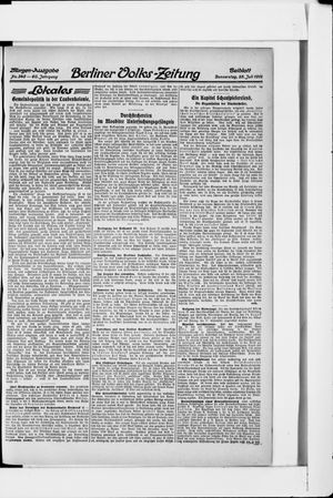 Berliner Volkszeitung vom 25.07.1912