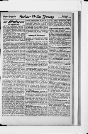 Berliner Volkszeitung vom 27.07.1912