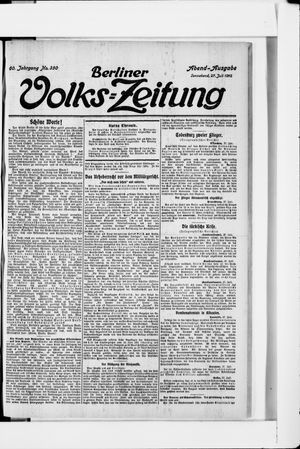 Berliner Volkszeitung vom 27.07.1912