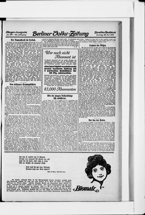 Berliner Volkszeitung vom 28.07.1912