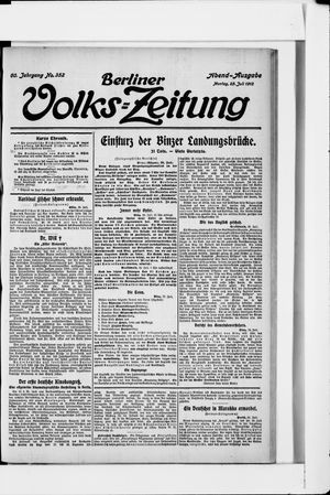 Berliner Volkszeitung vom 29.07.1912