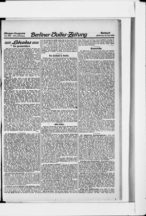 Berliner Volkszeitung on Jul 31, 1912