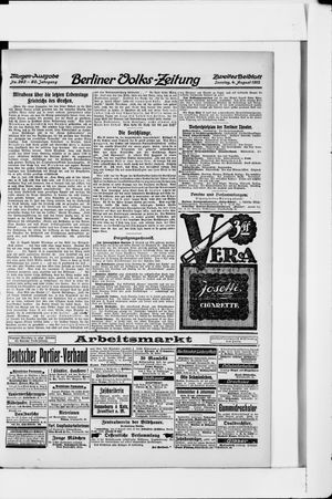 Berliner Volkszeitung vom 04.08.1912