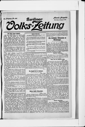 Berliner Volkszeitung vom 06.08.1912
