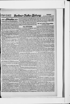 Berliner Volkszeitung vom 10.08.1912