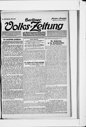 Berliner Volkszeitung vom 14.08.1912