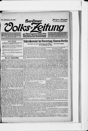 Berliner Volkszeitung vom 17.08.1912