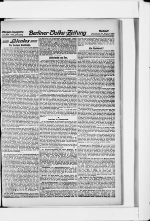 Berliner Volkszeitung on Aug 17, 1912