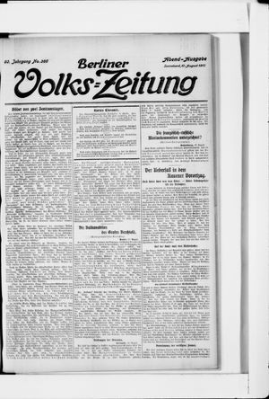 Berliner Volkszeitung on Aug 17, 1912