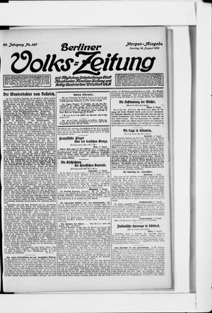 Berliner Volkszeitung vom 18.08.1912