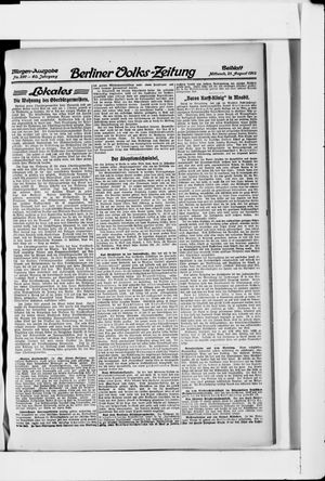 Berliner Volkszeitung vom 21.08.1912