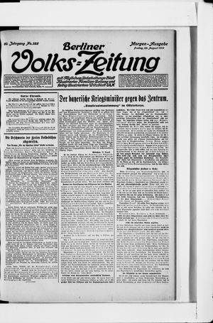 Berliner Volkszeitung vom 23.08.1912