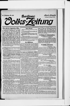 Berliner Volkszeitung vom 23.08.1912
