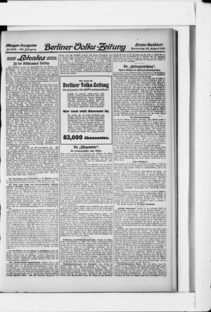 Berliner Volkszeitung vom 29.08.1912