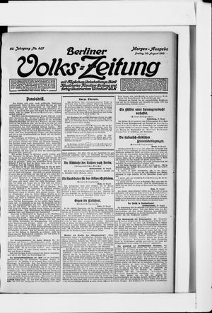 Berliner Volkszeitung vom 30.08.1912