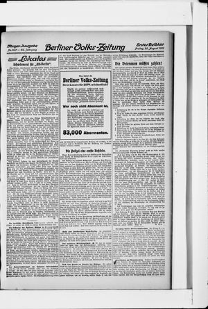 Berliner Volkszeitung vom 30.08.1912