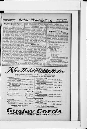 Berliner Volkszeitung vom 01.09.1912