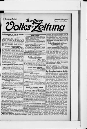 Berliner Volkszeitung vom 02.09.1912