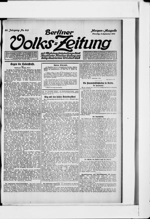 Berliner Volkszeitung vom 03.09.1912