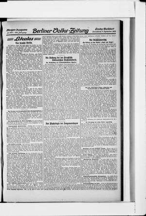 Berliner Volkszeitung vom 07.09.1912