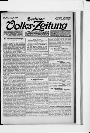 Berliner Volkszeitung vom 11.09.1912