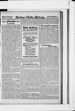 Berliner Volkszeitung vom 12.09.1912