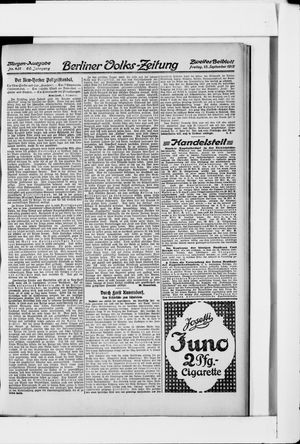 Berliner Volkszeitung vom 13.09.1912