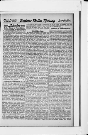 Berliner Volkszeitung vom 18.09.1912