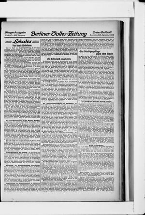 Berliner Volkszeitung vom 21.09.1912