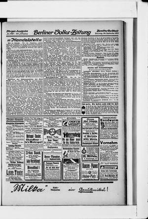 Berliner Volkszeitung vom 24.09.1912