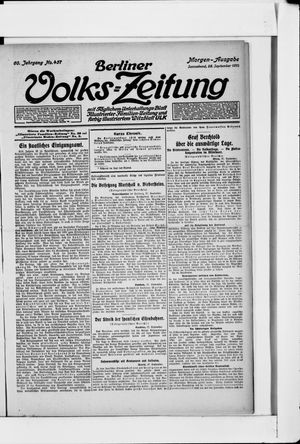 Berliner Volkszeitung vom 28.09.1912