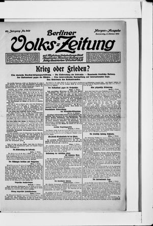 Berliner Volkszeitung vom 03.10.1912