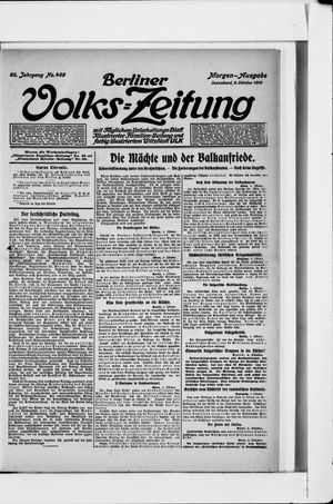 Berliner Volkszeitung vom 05.10.1912