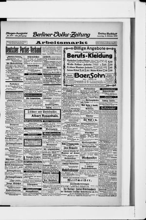 Berliner Volks-Zeitung on Oct 6, 1912