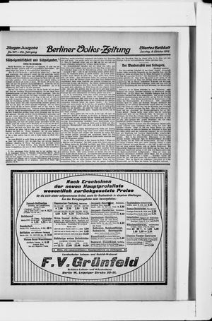 Berliner Volkszeitung vom 06.10.1912