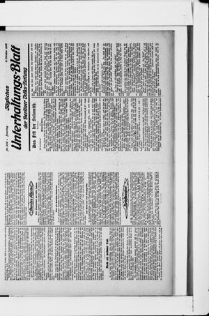 Berliner Volkszeitung vom 08.10.1912