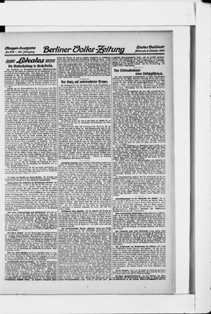 Berliner Volkszeitung vom 09.10.1912
