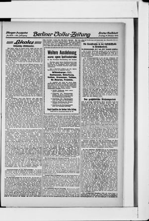 Berliner Volkszeitung vom 11.10.1912