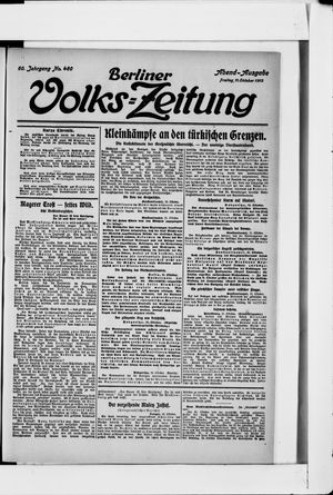 Berliner Volkszeitung vom 11.10.1912