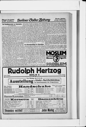 Berliner Volkszeitung vom 13.10.1912