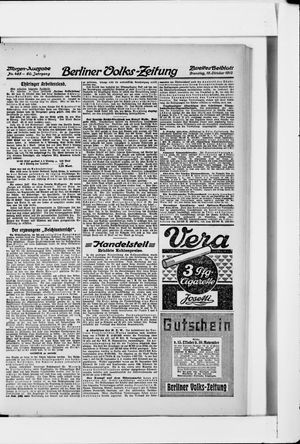 Berliner Volkszeitung vom 15.10.1912