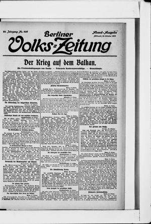 Berliner Volkszeitung vom 16.10.1912
