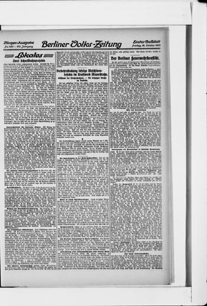 Berliner Volkszeitung vom 18.10.1912
