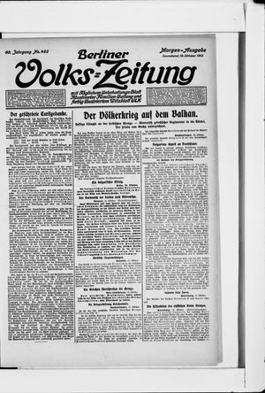 Berliner Volkszeitung vom 19.10.1912