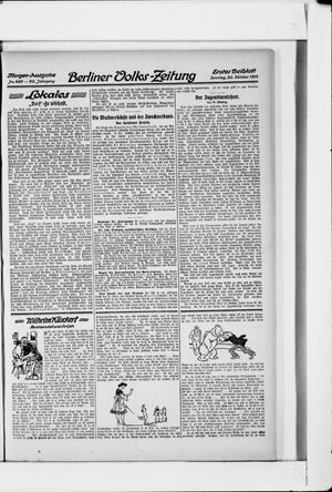 Berliner Volkszeitung on Oct 20, 1912