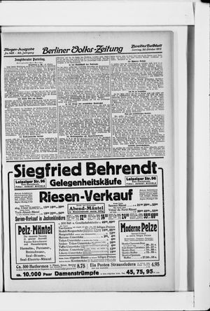 Berliner Volkszeitung vom 20.10.1912